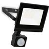 BRILONER - Faretto LED da esterno con sensore di movimento, luce bianco neutro, 20W 1800 lm, orientabile, IP65 resistente a polvere e getti d'acqua, faro per giardino e garage, 11 x 17 x 4 cm, Nero