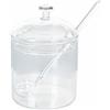 Villa d'Este Home Tivoli 1996 Zuccheriera trasparente 300 ml in vetro borosilicato con tappo e cucchiaino, Good Morning
