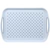 KESPER | Vassoio da portata antiscivolo, materiale: plastica PP, dimensioni: 41,5 x 29 x 4,5 cm, colore: blu | 77302
