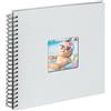 walther design Fun SA-110-BL - Album Fotografico con Rilegatura a Spirale e Finestra intagliata in Copertina, 30 x 30 cm, Azzurro