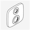 hansgrohe Ecostat E copertura per termostatico da incasso, 92278000, Ecostat E cromo [Rubinetteria Bagno > Ricambi Rubinetteria Bagno]