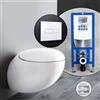 LAUFEN IL BAGNO ALESSI One set completo WC sospeso con elemento incasso neeos,, H8209714000001+16601WH#SET, IL BAGNO ALESSI One bianco [WC > WC con Elementi Incasso]