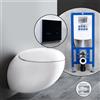 LAUFEN IL BAGNO ALESSI One set completo WC sospeso con elemento incasso neeos,, H8209714000001+16746BM#SET, IL BAGNO ALESSI One bianco [WC > WC con Elementi Incasso]