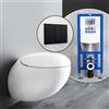 LAUFEN IL BAGNO ALESSI One set completo WC sospeso con elemento incasso neeos,, H8209714000001+16791BM#SET, IL BAGNO ALESSI One bianco [WC > WC con Elementi Incasso]