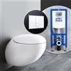 LAUFEN IL BAGNO ALESSI One set completo WC sospeso con elemento incasso neeos,, H8209714000001+16791WH#SET, IL BAGNO ALESSI One bianco [WC > WC con Elementi Incasso]