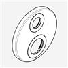 hansgrohe Ecostat S copertura per termostatico da incasso, 92283140, Ecostat S bronzo spazzolato [Rubinetteria Bagno > Ricambi Rubinetteria Bagno]