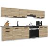 B BELINI GROUP Belini ITALIA 2 Mobile Cucina Completa Componibile 240cm Rovere Sonoma | Cucina completa componibile, mobili pensili e bassi inclusi, montaggio facile