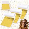 Rliocvhe 300 Pezzi Fogli di Foglia Oro, Foglia d'oro Lamina 8 x 8,5 cm, Foglie Imitazione Decorazione per Fai da Te, Decorazioni, Unghie,Doratura, Pittura Artistica e Artigianali