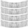 G2PLUS 4PCS Ghirlanda Frange Argento,Tende Metalliche 300x30cm