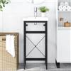 Lumanois Struttura per Lavabo da Bagno Nera 40x38x83 cm in Ferro,Mobili,Armadietti e portaoggetti,Componenti di arredo bagno,5.24kg-338499