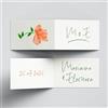 PRINTSERVIS 110 Bigliettini Bomboniera (Foro a scelta) - Personalizzali Ora con Frasi- Tag Confetti per Eventi Speciali Matrimonio,Battesimo, Laurea, Nascita,Comunione, Cresima, Compleanno (Modello 1, 95x25mm)