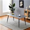 Indomita Tavolo Top Ceramica Effetto Marmo Grigio Opaco Mila 140x80