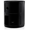 Kartell Componibili Contenitore 2 Elementi, Base Tonda, ABS, Nero, 32 x 32 x 40 cm
