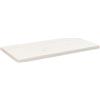 PUGYNBK Piano in legno di pino massiccio, bianco, 80 x 40 x 2,5 cm, rettangolare, trattato con angoli arrotondati, versatile come tavolino da caffè o tavolino
