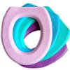 COLLBATH Coprisedile WC Ovale in Eva 2 Pezzi per Bagno | Morbido e Pratico, Adatto a Casa e Bagno, Design Semplice, per Anziani e Signore