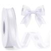 G2PLUS Nastro in Organza Bianco: 25mm x 50yarde