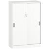 Vinsetto Armadietto da Ufficio 3 Ripiani Sicurezza 80x40x120 cm Bianco