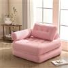 Litbird Divano Letto 95 cm, Divano a Sacco Pieghevole, Rosa