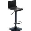 CLP Sgabello Alto Hover In Polipropilene E Metallo I Sgabello Bar Design Regolabile 59-80 CM | Colore nero Materiale base Metallo nero opaco