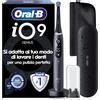 Oral-B Spazzolino Elettrico Ricaricabile iO 9 Nero Edizione Limitata, 1 Spazzolino elettrico, 1 Testine Oral B Di Ricambio, Custodia Da Viaggio, Astuccio Magnetico, Per Una Pulizia Denti Efficace