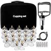 Helining Professionale Coppettazione Massaggio Set, 22 Pezzi Coppettazione Con Pompa a Vuoto, Cupping Therapy Kit, Coppettazione Su Tutto Il Corpo, Coppetta Anticellulite Set