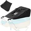 QWORK® Parasole per passeggino universale, parasole per carrozzina con finestra di osservazione, per passeggini, buggy