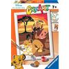 Ravensburger CreArt: Lion King: Il re leone - Dipingere con i Numeri per Bambini 7+ Anni, Kit Pittura con Tavole, Cornice, Pennello e Colori Inclusi, 14 x 19 cm, Idee Regalo