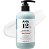 VILLAGE11FACTORY VILLAGE 11 FACTORY lozione per il corpo con acido glicolico AHA 12% (300 g), peeling e ringiovanimento, rimozione delicata delle cellule morte, senza profumo, senza parabeni (AHA Body Lotion)