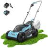 Cecotec Tosaerba a batteria Terrenator E1 Liberty. Motore brushless brushless, funziona con una batteria 21 V 4 Ah, altezza di taglio regolabile, larghezza di 32 cm, 3 in1 con mulching