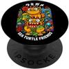 Okinawa IYASASA Japanese Kanji Okinawa S Souvenir Kawaii Kanji della tartaruga corallina giapponese Shisa di Okinawa PopSockets PopGrip Adesivo