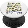 Happy Destiny Wyoming WY, Jackson, Cody, Jenny Lake, Stati Uniti PopSockets PopGrip Adesivo