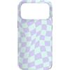 Cute Square Checkers Cute Pattern Design Custodia per iPhone 17 Pro Max Swirl Scacchiera Vintage a scacchi lilla e menta