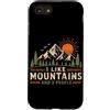Vintage Hiking Outdoor Nature Lover Grap Custodia per iPhone SE (2020) / 7/8 Mi piacciono le montagne e 3 persone Escursioni in montagna Camp