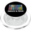 Modular Synth Dawless Jammer Apparel Modular Synthesizer Dawless & Proud Eurorack Gear PopSockets PopGrip per MagSafe