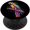 Parrot Sunglasses Tropical Bird Designs Pappagallo colorato con occhiali da sole PopSockets PopGrip Adesivo