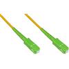 LINK LKSCSCAPCS1 Cavo Fibra Ottica APC SC A APC SC SINGLEMODE SIMPLEX MT.1, Giallo