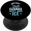 Swimming water cold winter ice Health fr Instant Winter Swimmer basta aggiungere Ghiaccio PopSockets PopGrip Adesivo