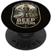 Rilevatore di metalli per i sondatori ac Backprint Rilevatore Detectoring BEEP-HAPPENS Metaldetector PopSockets PopGrip Adesivo