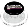 Dungeons & Dragons Retro Rainbow Logo Stack PopSockets PopGrip per MagSafe