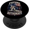 Future Astronaut Space Explorer Boricua Futuro astronauta portoricano esploratore spaziale grunge PopSockets PopGrip Adesivo