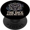 Tabletop Strategy Meeple Life Gamer Meet Meeples Gioco da tavolo Gamer Dadi Rolling Humor PopSockets PopGrip Adesivo