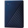 Western Digital WD 5TB My Passport for Mac, Hard Disk Esterno Portatile, USB 3.2 Gen 1/USB 3.0, Protezion con password, Software per la gestion e il backup, Formatto per MacOS, Blu Notte