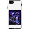 Jimothy Studio Collective Custodia per iPhone SE (2020) / 7/8 Jimothy Cosmic Raccoon Seattle Local Legend Neon Cascata