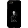 Classic Fiction Author Jules Verne Vinta Custodia per iPhone SE (2020) / 7/8 Jules Verne Classic Fantascienza Autore Omaggio