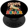 Retro Rink Skating Co Pattinaggio a rotelle divertente in stile retrò vintage PopSockets PopGrip Adesivo