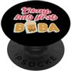 Retro Bubble Tea Merch for Romantic Boba Corrispondenza Boba Tea Love Ok, ma prima Boba PopSockets PopGrip Adesivo
