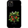 The Botany Bureau Custodia per iPhone 11 Pro Max Illustrazione della pianta di fragola Fragaria × ananassa