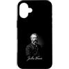 Classic Fiction Author Jules Verne Vinta Custodia per iPhone 16 Plus Jules Verne Classic Fantascienza Autore Omaggio