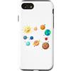 Cool Solar System Designs Custodia per iPhone SE (2020) / 7/8 Pianeti del sistema solare, Terra, Sole, Scienze spaziali Bambini, Adulti