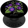 The Botany Bureau Morning Glory pianta illustrazione Ipomoea purpurea PopSockets PopGrip Adesivo